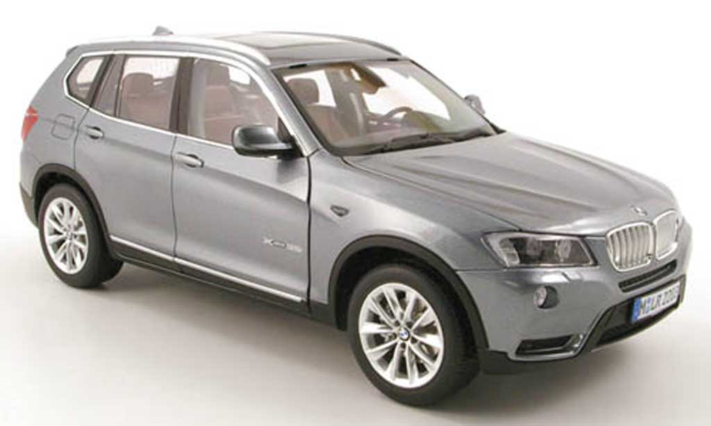 Bmw X3 F25 1/18 Norev F25 grigio 2010 modellino in miniatura