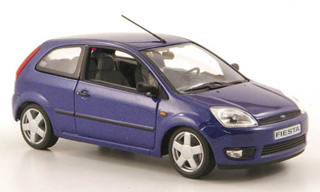 Ford Fiesta 2002 1/43 Minichamps 2002 blu 3-portes modellino in miniatura