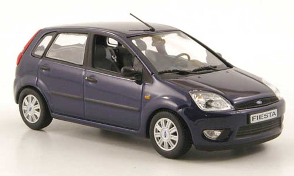 Ford Fiesta 2002 1/43 Minichamps 2002 blu 5-portes modellino in miniatura