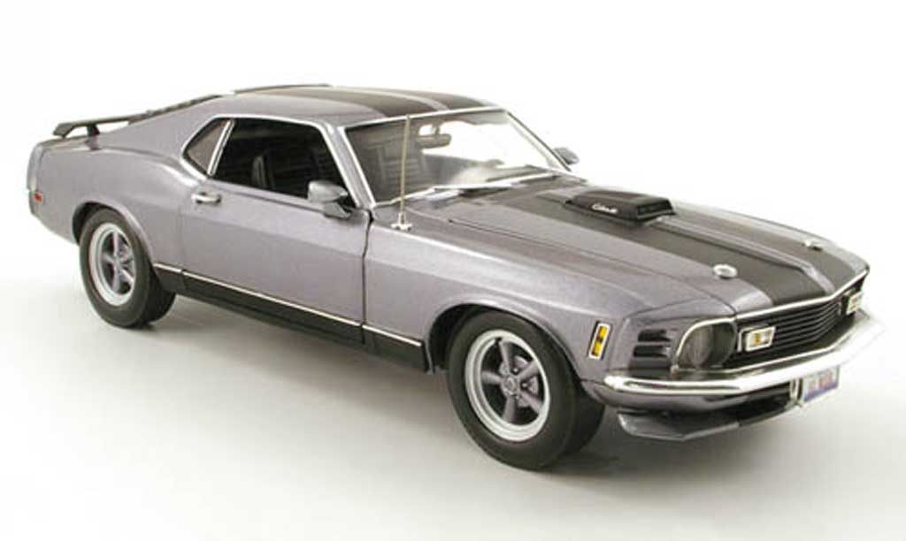 Ford Mustang 1970 1/18 Highway 61 1970 mach 1custom grigio modellino in miniatura