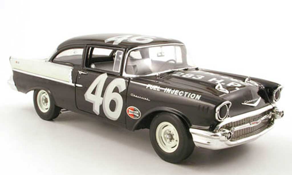 Chevrolet Bel Air 1957 1/18 Highway 61 1957 150 no.46 speedy thompson black widow racer modellino in miniatura