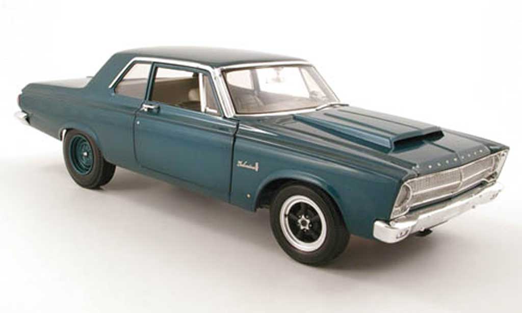 Plymouth Belvedere 1/18 Highway 61 turkis 1965 modellino in miniatura