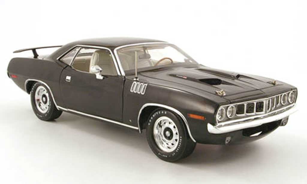 Plymouth Cuda 1971 1/18 Highway 61 1971 383 noir modellino in miniatura