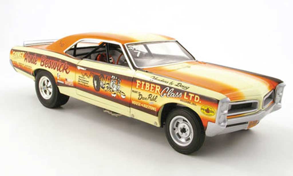 Pontiac GTO 1/18 Highway 61 drag car arnie beswick modellino in miniatura