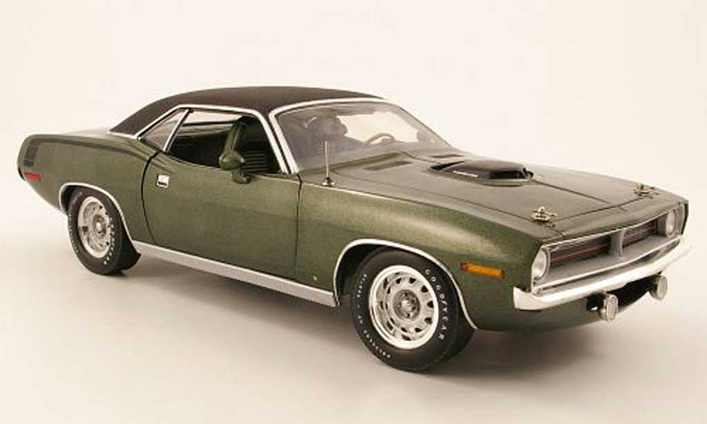 Plymouth Cuda 1970 1/18 Highway 61 1970 hemi grun modellino in miniatura