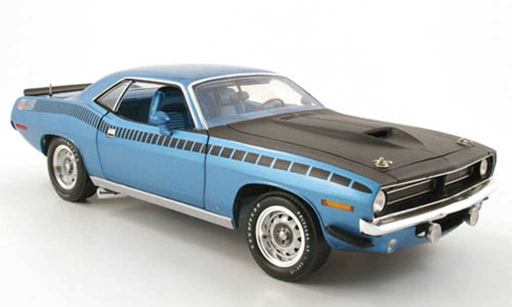 Plymouth Cuda 1970 1/18 Highway 61 1970 aar blu modellino in miniatura