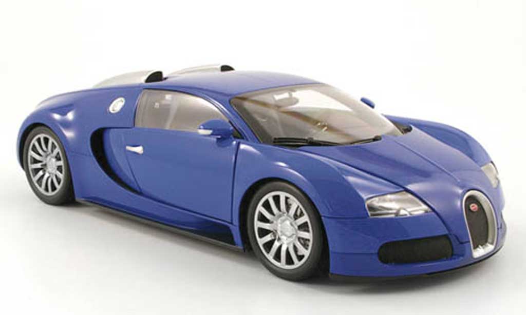 Bugatti Veyron 16.4 1/18 Minichamps 16.4 blu 2010 modellino in miniatura