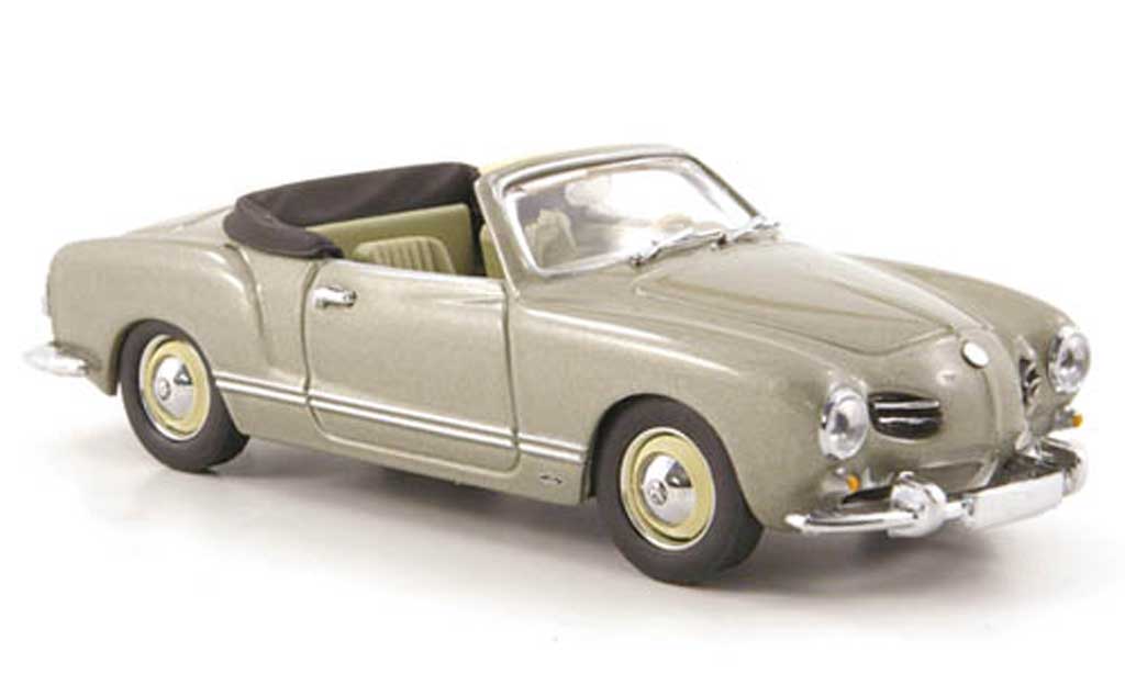 Volkswagen Karmann 1/43 Minichamps Ghia Cabriolet grigio 1957 modellino in miniatura