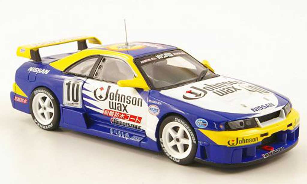 Nissan Skyline R33 1/43 Ebbro R33 GT-R No.10 Johnson Wax JGTC 1995 modellino in miniatura