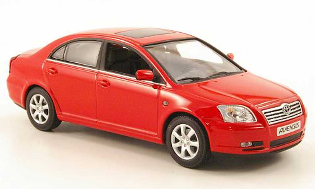 Toyota Avensis 1/43 Minichamps rosso 2002 modellino in miniatura