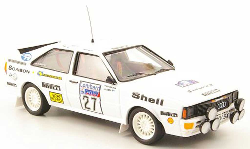 Audi Quattro 1/43 Trofeu No.27 Lampi/Kuukkala RAC Rally 1982 modellino in miniatura