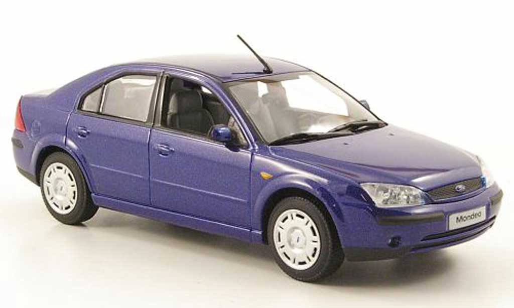 Ford Mondeo 2001 1/43 Minichamps 2001 MKIII blu Stufenheck modellino in miniatura