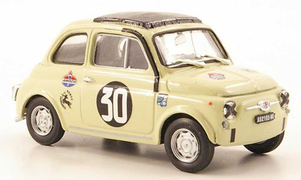 Fiat 500 1/43 Brumm Giannini TV No.30 Coppa Carri Monza 1966 modellino in miniatura