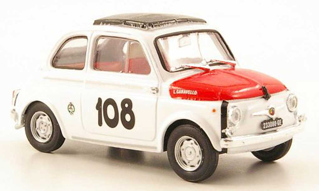 Fiat 595 1/43 Brumm Abarth No.108 Coppa Gallega 1965 modellino in miniatura