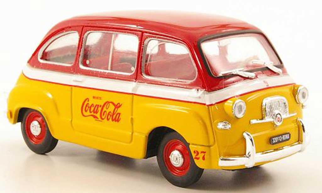 Fiat 600 1/43 Brumm D Multipla Coca Cola Olympiade Rom 1960 modellino in miniatura