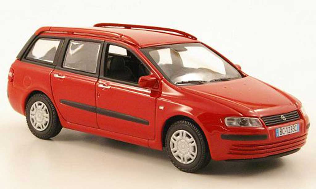 Fiat Stilo 1/43 Hachette SW rosso 2002 modellino in miniatura