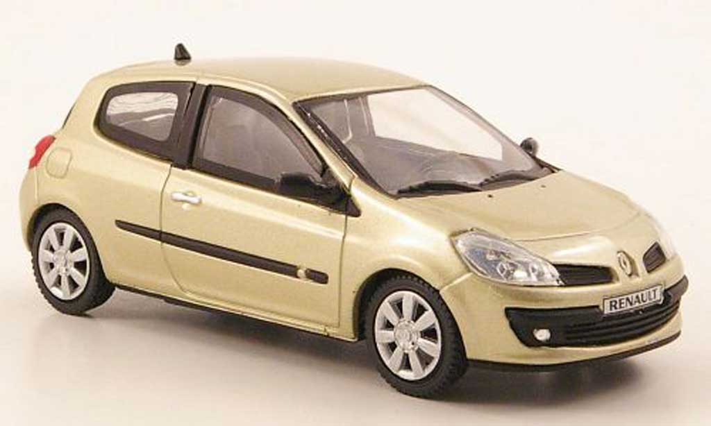 Renault Clio III 1/43 Eligor III beige 3-portes 2005 modellino in miniatura