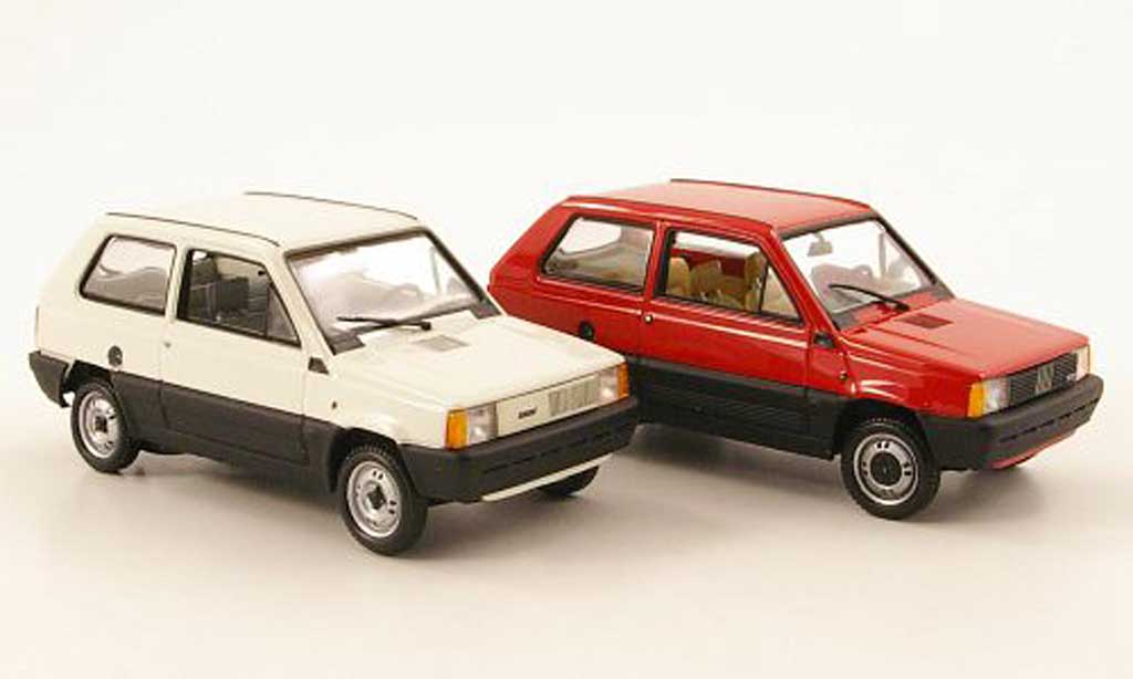 Fiat Panda 1/43 Minichamps 2er-Set 30 Jahre Jubilaum 1980 - 2010 modellino in miniatura