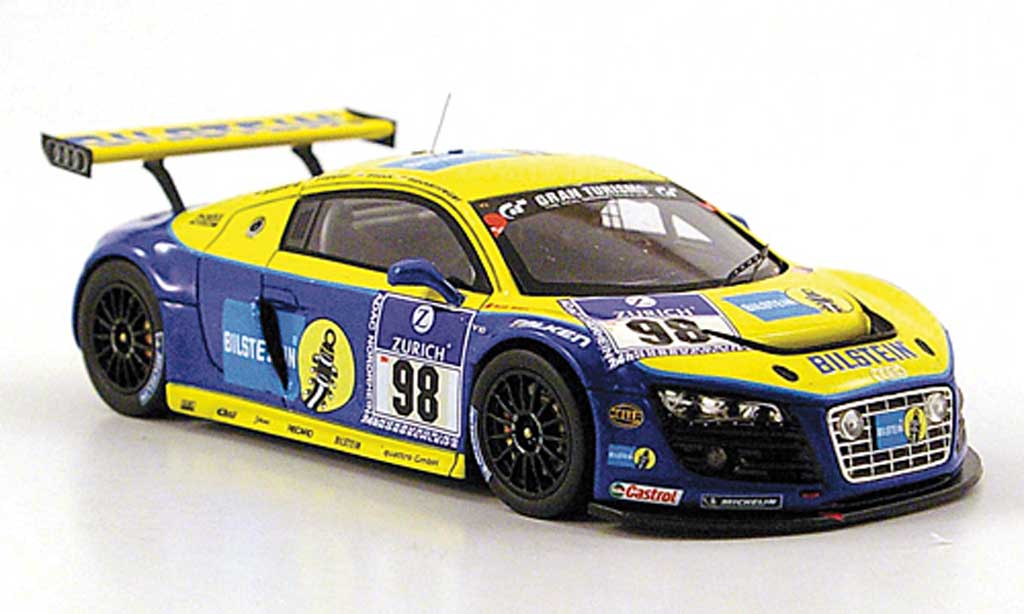 Audi R8 LMS 1/43 Spark LMS No.98 Bilstein 24h Nurburgring 2010 modellino in miniatura