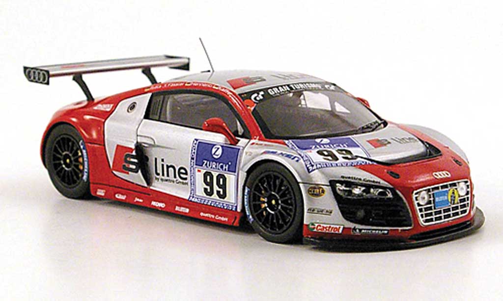 Audi R8 LMS 1/43 Spark LMS No.99 S Line 24h Nurburgring 2010 modellino in miniatura