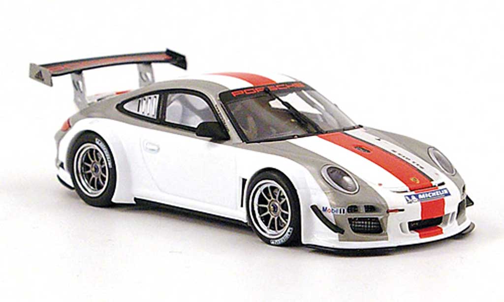 Porsche 997 GT3 1/43 Minichamps GT3 R grigio /bianco/rosso modellino in miniatura
