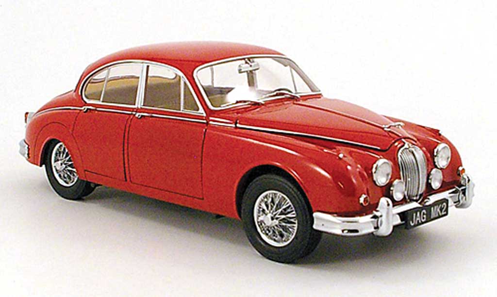 Jaguar MK 2 1/18 Model Icons 2 3.8 rosso lhd 1962 modellino in miniatura