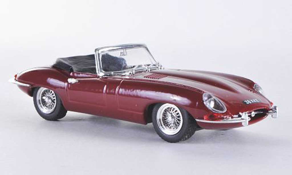 Jaguar E-Type 1/43 Best Roadster rosso RHD geoffnetes Verdeck modellino in miniatura