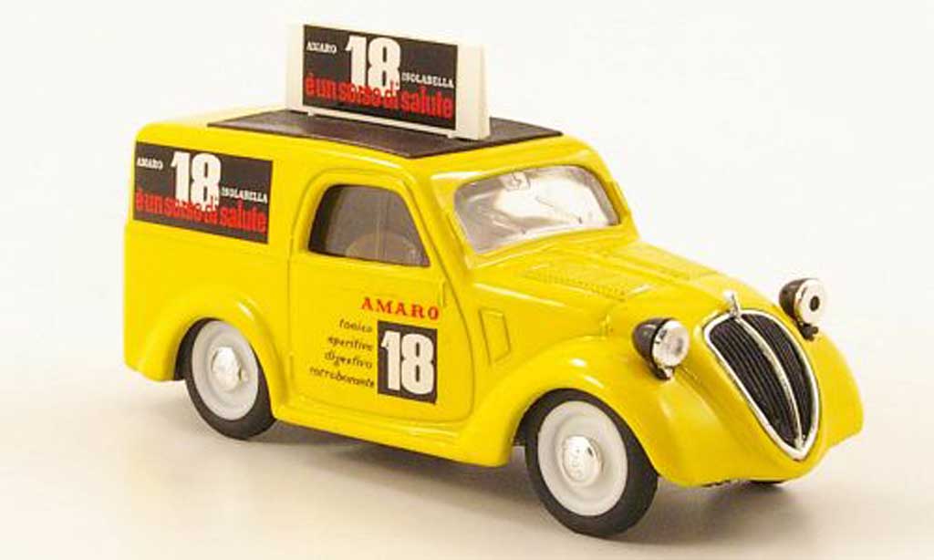 Fiat 500 1/43 Brumm B Furgoncino Amaro 18 Isolabella 1946 modellino in miniatura