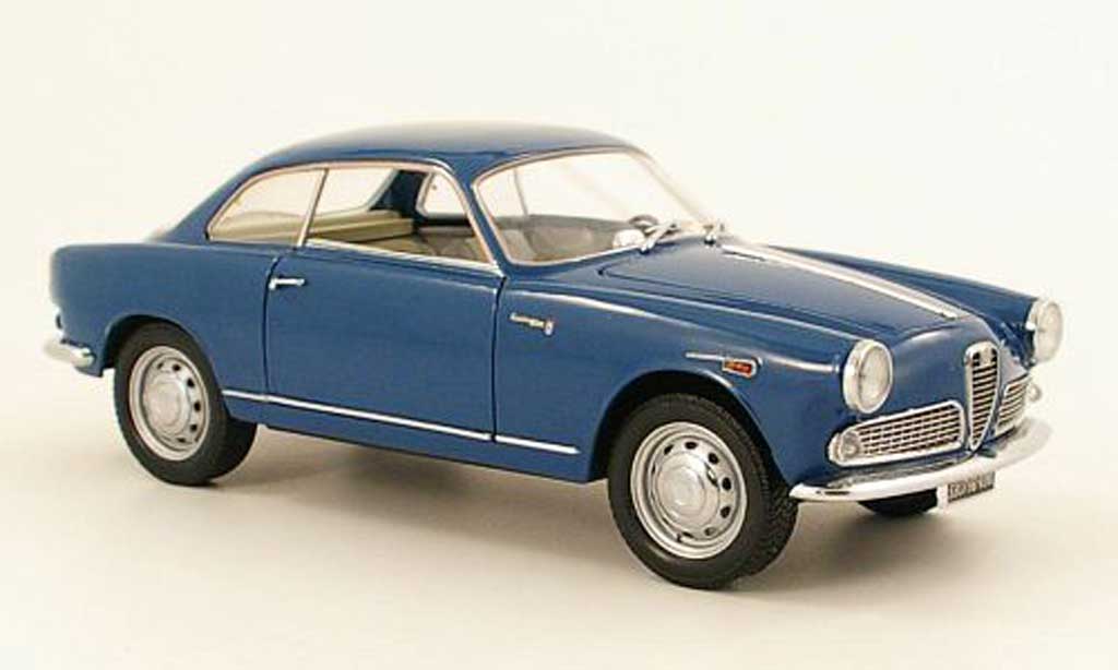 Alfa Romeo Giulietta 1/18 Mini Miniera sprint blu modellino in miniatura