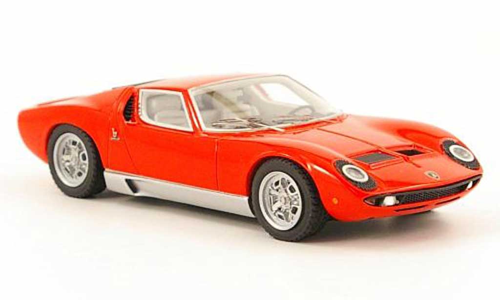 Lamborghini Miura S 1/43 Look Smart S rosso Motorshow Paris 1968 modellino in miniatura