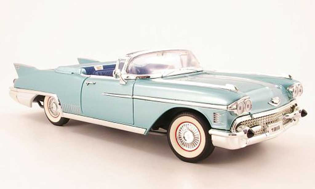 Cadillac Eldorado 1/18 Yat Ming biarritz grun 1958 modellino in miniatura