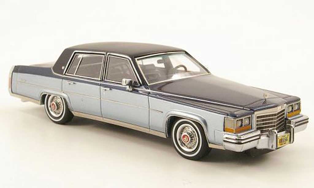 Cadillac Fleetwood Brougham 1/43 Neo Brougham blu clair/nero-blu/nero 1980 modellino in miniatura