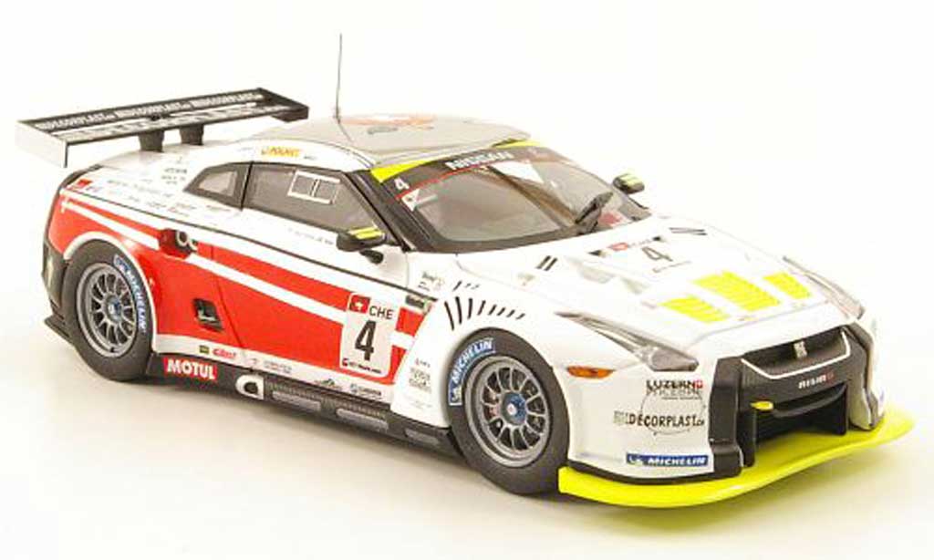 Nissan Skyline 1/43 Ebbro GT-R GT1 No.4 Swiss Racing Team 2010 modellino in miniatura