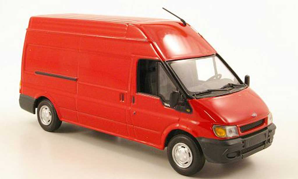 Ford Transit 1/43 Minichamps Kastenwagen rosso 2000 modellino in miniatura