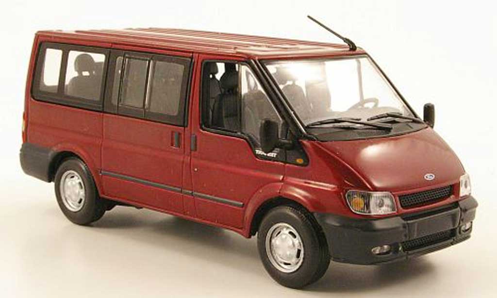 Ford Transit 1/43 Minichamps Bus Tourneo rosso 2000 modellino in miniatura