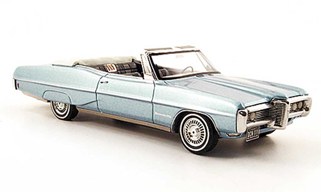 Pontiac Bonneville 1/43 Neo Convertibile blu 1968 modellino in miniatura