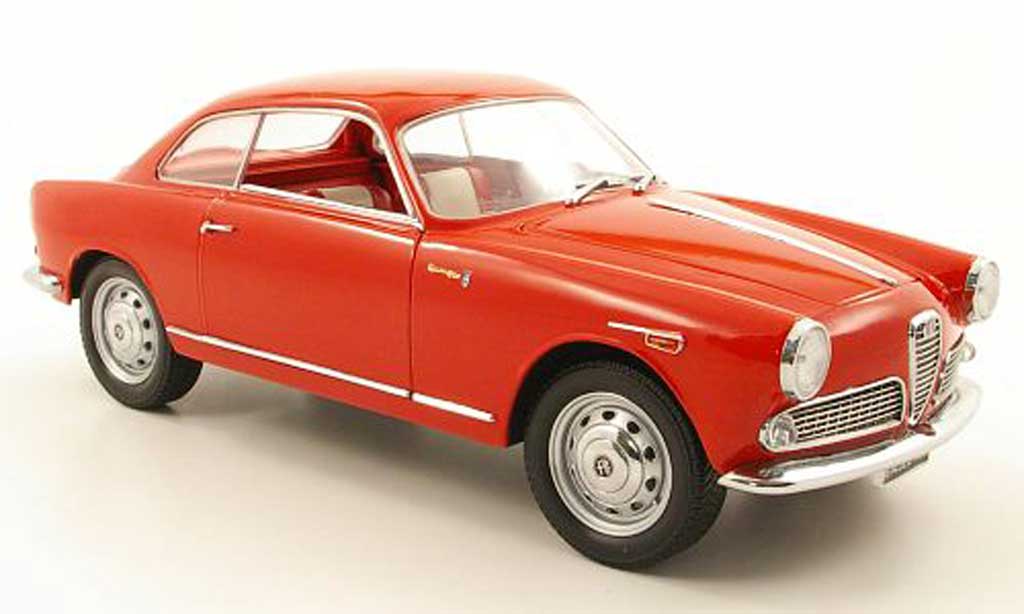 Alfa Romeo Giulietta 1/18 Mini Miniera sprint rosso modellino in miniatura