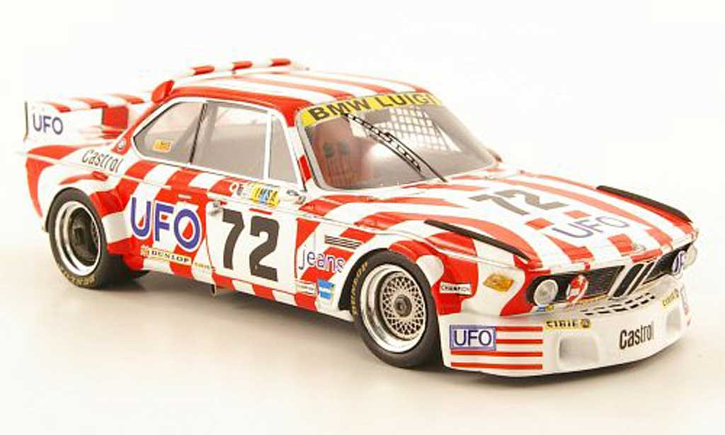 Bmw 3.0 CSL 1/43 Spark CSL No.72 UFO 24h Le Mans 1977 modellino in miniatura