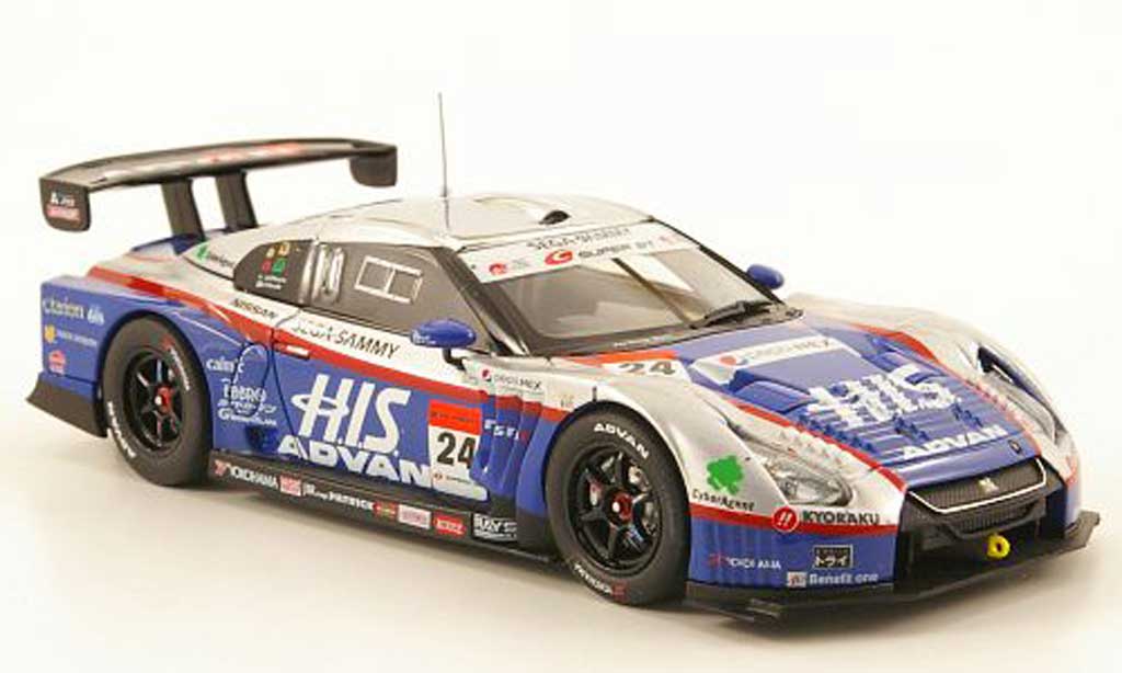 Nissan Skyline 1/43 Ebbro GT-R No.24 HIS Advan Super GT500 Sepang 2010 modellino in miniatura