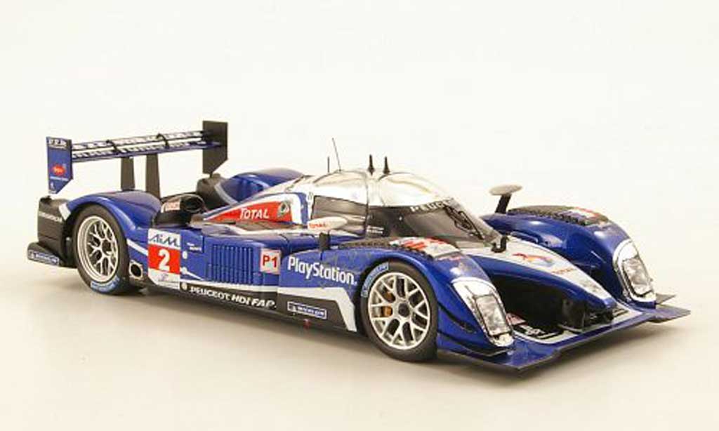 Peugeot 908 2010 1/43 Spark 2010 HDI-FAP No.2 Play Station 1000 Km Zhuhai ILMC modellino in miniatura