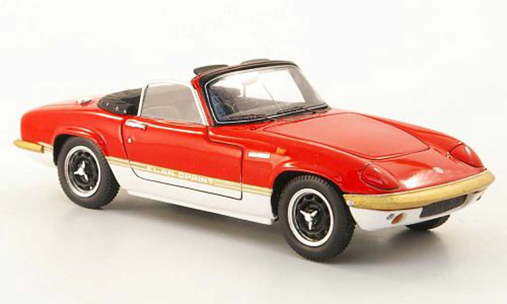 Lotus Elan 1/43 Spark S4 Sprint DHC rosso/bianco 1971 modellino in miniatura
