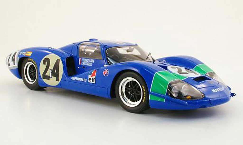 Simca Matra 1/18 Spark ms 630 no.24 elf h.pescarolo / j.servoz-gavin 24h le mans 1968 modellino in miniatura
