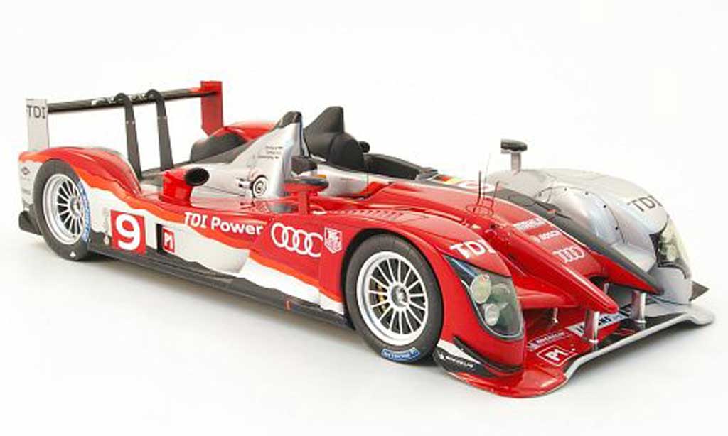 Audi R15 1/18 Spark tdi no.9 24h le mans 2010 t.bernhard / r.dumas / m.rockenfeller modellino in miniatura