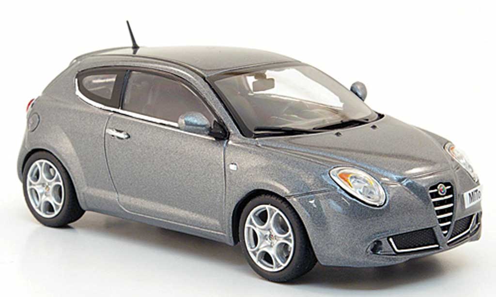 Alfa Romeo Mito 1/43 Minichamps grigio 2009 modellino in miniatura