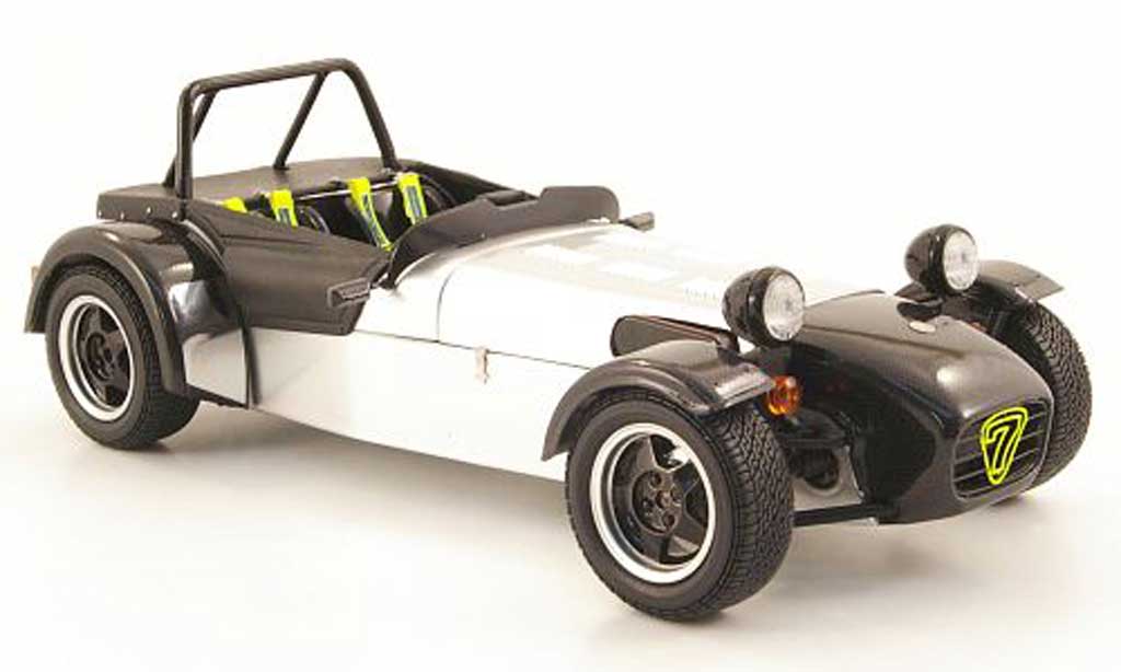 Caterham Super Seven 1/18 Kyosho jpe grigio metallisee/nero modellino in miniatura