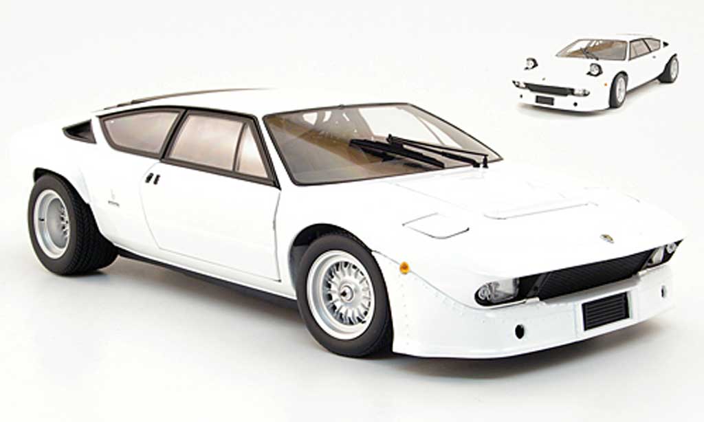 Lamborghini Urraco 1/18 Kyosho rallye bianco modellino in miniatura