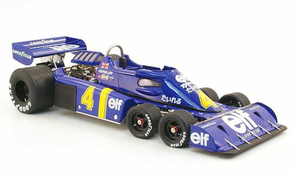 Tyrrell P34 1/18 Kyosho no.4 elf gp japan 1976 p.depailler modellino in miniatura