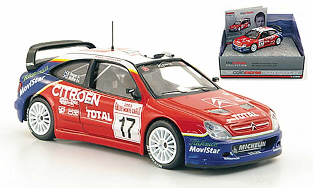 Citroen Xsara WRC 2003 1/43 Vanguards WRC 2003 Turbo No.17 Total McRae/Ringer Rally Monte Carlo modellino in miniatura