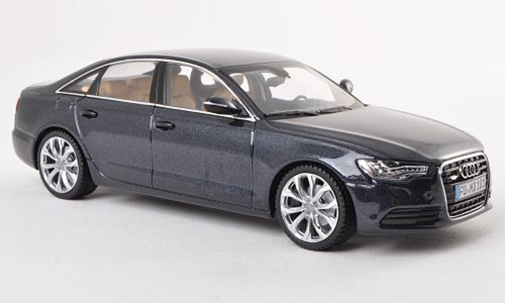 Audi A6 1/43 Schuco (C7) blu-grigio modellino in miniatura