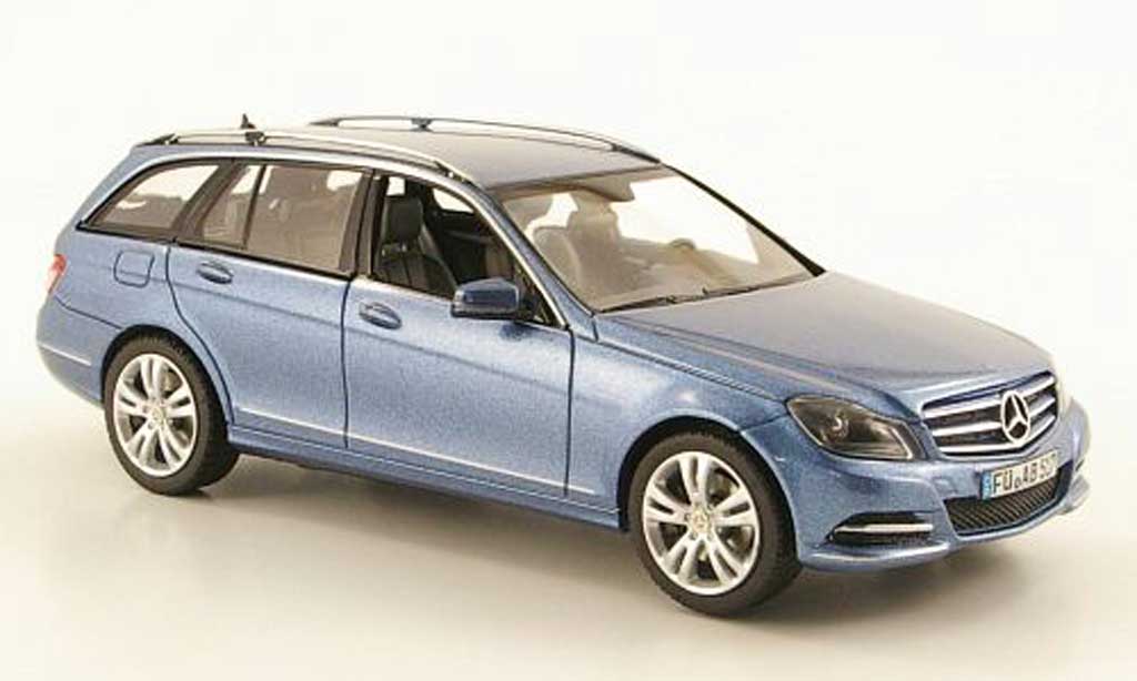 Mercedes Classe C 1/43 Schuco T-Modell (S204) blu Avantgarde modellino in miniatura